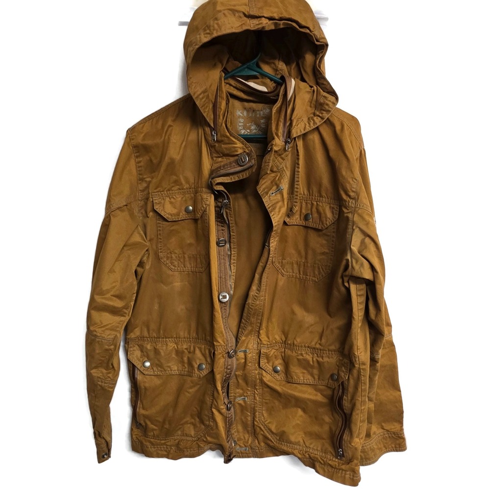 Kuhl Kollusion Quicksand Jacket Field Utility Full Zip Button Hiking Men's Large